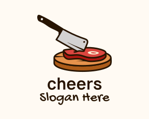 Meat Cleaver Chopping Board Logo