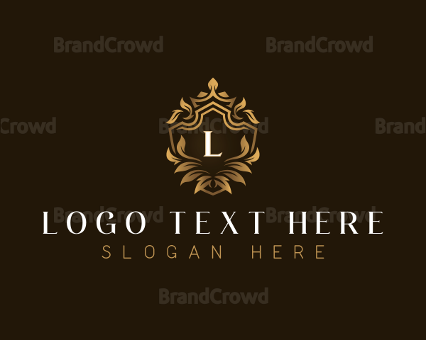 Luxury Crown Leaf Logo