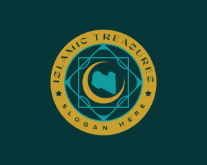 Islam - Islam Libya Map logo design