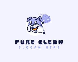 Dog Cleaning Janitorial logo design