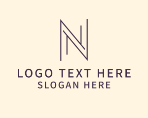 Vlogger - Minimalist Business Letter N logo design