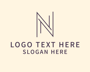 Minimalist Business Letter N Logo