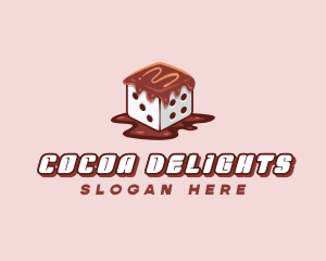 Chocolate Sweet Dice logo design