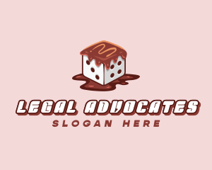 Delicious - Chocolate Sweet Dice logo design