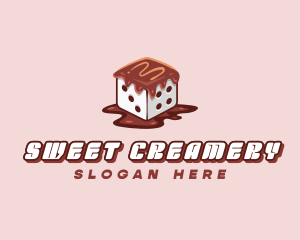 Chocolate Sweet Dice logo design