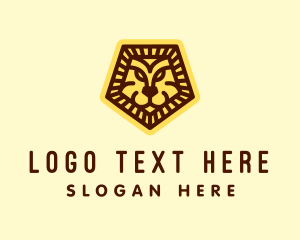 Tiger Head - Wild Jungle Lion Zoo logo design