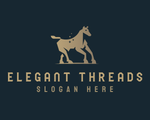 Elegant Luxury Horse logo design