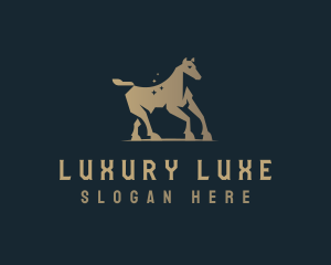 Elegant Luxury Horse logo design