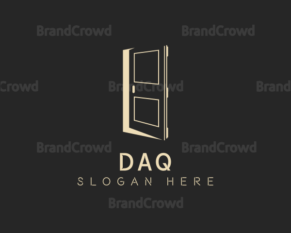 Elegant Construction Door Logo