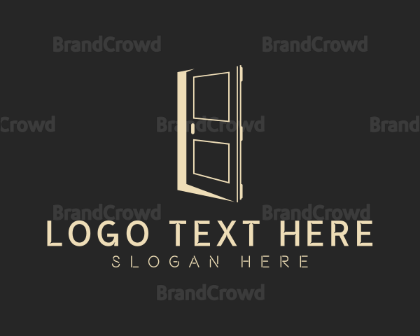 Elegant Construction Door Logo