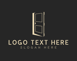 Room - Elegant Construction Door logo design