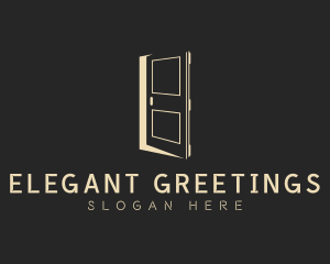 Elegant Construction Door logo design