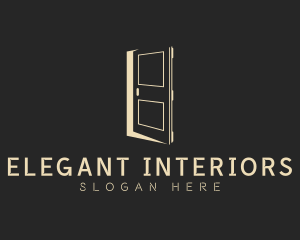 Elegant Construction Door logo design