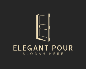 Elegant Construction Door logo design