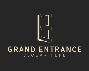 Entrance - Elegant Construction Door logo design