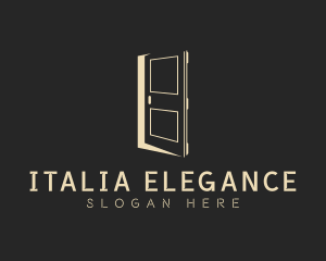 Elegant Construction Door logo design