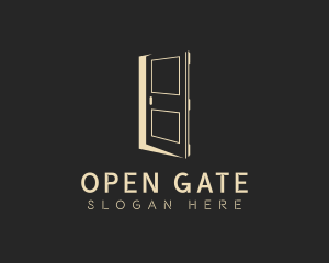 Elegant Construction Door logo design