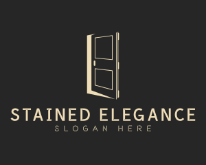 Elegant Construction Door logo design