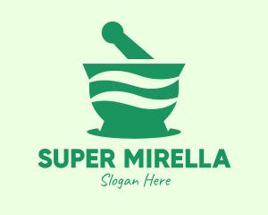 Green Mortar & Pestle Logo