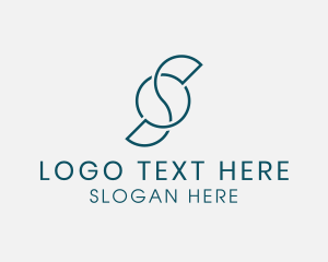 Asset Management - Monoline Letter S Logistics Company logo design