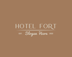 Luxury Fashion Hotel logo design