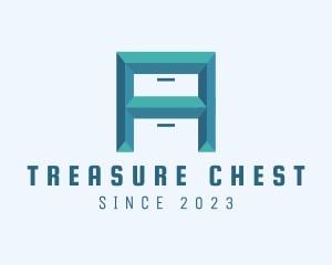 Chest - Geometric  Letter A logo design