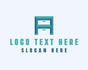 Letter - Geometric  Letter A logo design