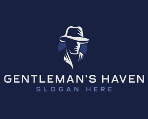 Man Hat Spy logo design