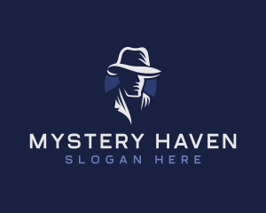 Man Hat Spy logo design