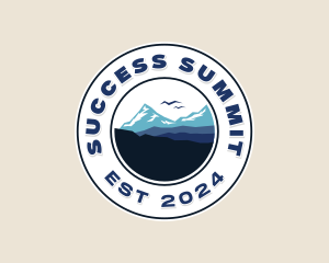 Mountaineer Hiker Summit logo design