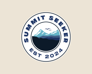 Mountaineer Hiker Summit logo design