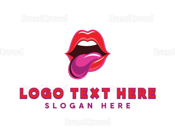 Lips Tongue Seduce Logo