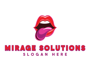 Lips Tongue Seduce Logo