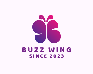 Butterfly Wings Insect logo design
