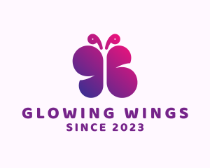 Butterfly Wings Insect logo design