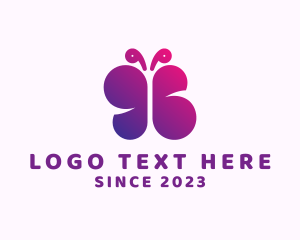 Cosmetics - Butterfly Wings Insect logo design