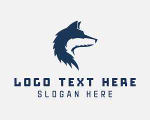 Dog - Wild Wolf Canine logo design