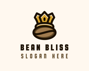 Coffee Bean Crown logo design