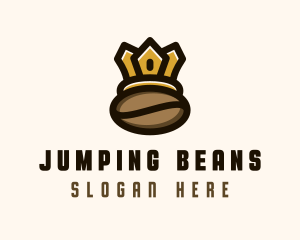 Coffee Bean Crown logo design