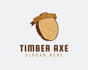 Lumberjack Wood Chop logo design