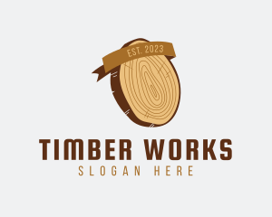 Lumberjack Wood Chop logo design