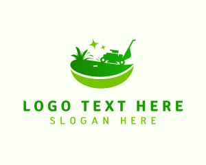 Lawn - Lawn Mower Gardener logo design