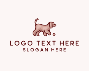 Animal - Fluffy Pet Dog Ball logo design