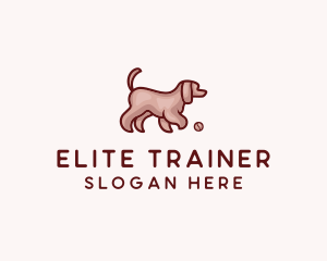 Fluffy Pet Dog Ball logo design