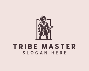 Sword Tribe Warrior logo design