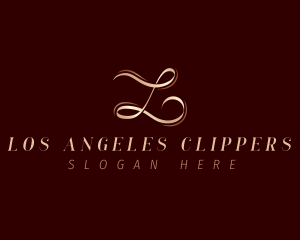 Script Ribbon Letter L Logo