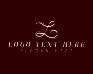 Script Ribbon Letter L Logo