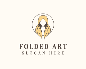 Blonde Hair Woman logo design