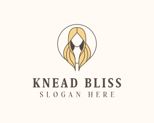 Blonde Hair Woman logo design