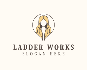 Blonde Hair Woman logo design